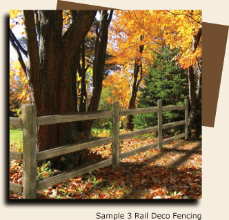 Sample 3 Rail Deco Fencing